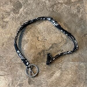 Vera Bradley Women's Lanyard in Chandelier Noir Pattern